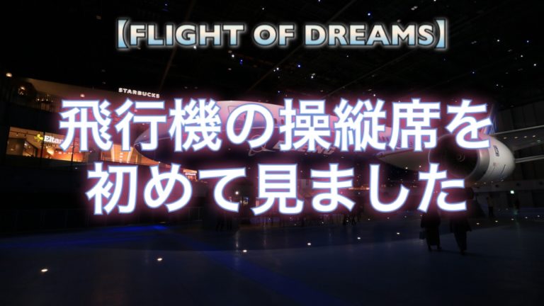 「FLIGHT OF DREAMS」に言ってきた感想